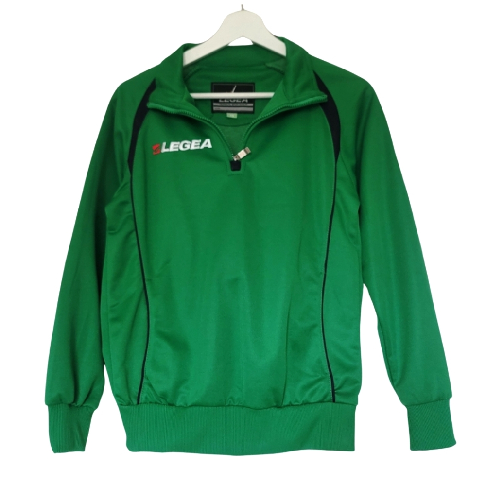 Legea Men's Vintage Green Jacket Sport Sweatshirt Size XS